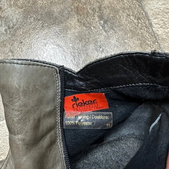 Rieker Ankle Leather Boot  size 40 - Picture 2 of 8